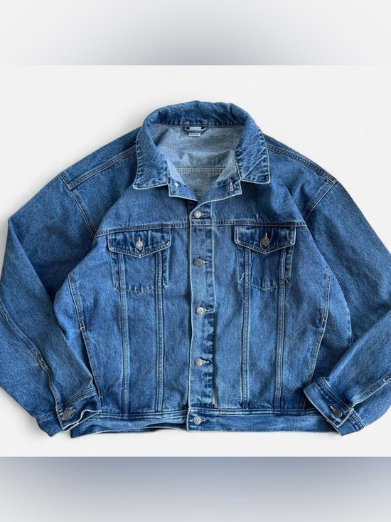 Marlboro Other - Vintage Marlboro Blue Denim Jean Trucker Jacket Grunge Rugged Workwear Men’s XXL